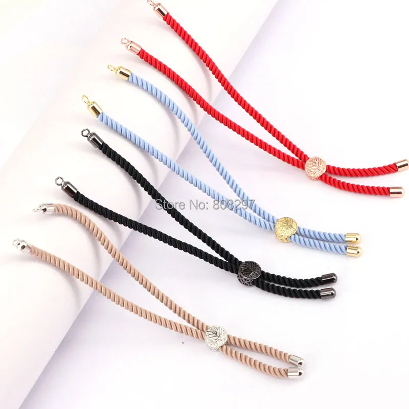 

Wholesale 10PCS Multi-color Cotton Rope Chain Bracelet Adjustable Chain Bracelets DIY Women Jewelry