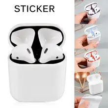 Wireless Bluetooth Headset Stickers Film For Apple AirPods Dust Inside Cover Protective Film Dust-proof Fully Fit Red Black Blue