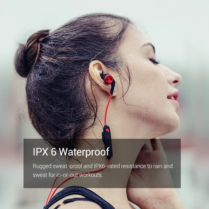 Kaufen 1 MEHR iBFree Drahtlose Bluetooth 4,2 Headset In ohr Sport Kopfhörer mit Mic IPX6 Sweatproof