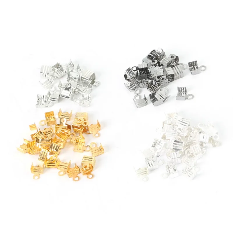 Nuovo Arrivo Corde Corde Connettori Catenaccio Cord Crimp End Caps Fibbia Consigli Per La Collana Del Braccialetto, Risultati Dei Monili Di Diy Fkg049