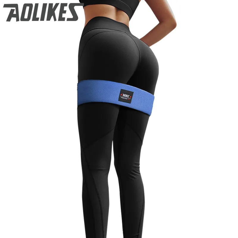 Aolikes المقاومة أربطة رياضية دائرية الورك حزام لياقة الفخذين الذراع ل المتوسع تدريب اليوغا بيلاتيس تجريب معدات رياضية للمنزل