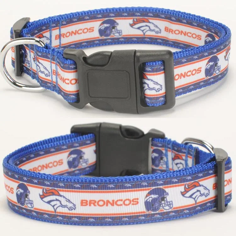 NEW 1"25mm sport teams printed Dog Collar ,1 inch top Dog Collar 2 size