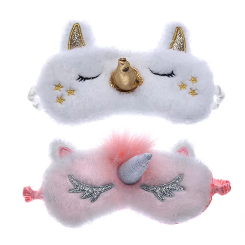 

1PC Unicorn Cute Sleeping Mask Eye Shade Cover Patch for Girl Kid Teen Blindfold Travel Makeup Eye Care Tools Night Accessories