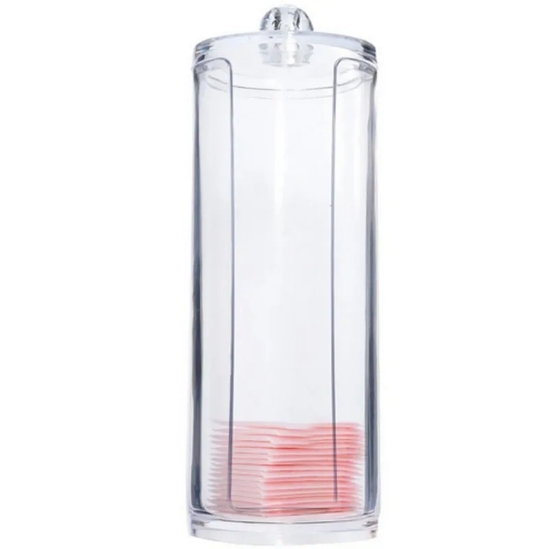 Hot Sales High Quality Home Storages Acrylic Makeup Cotton Pads Box Case Holder Cosmetic Organizer Storage