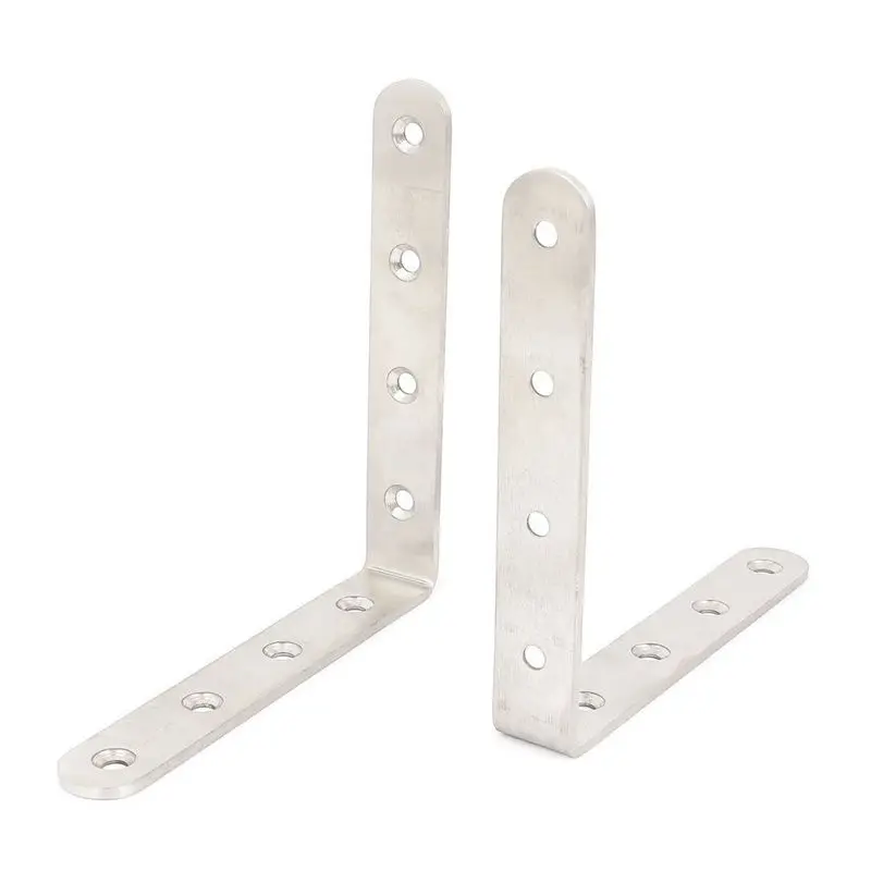 

2 pieces 125mm x 125mm L-corner joint rectangular bracket fasteners