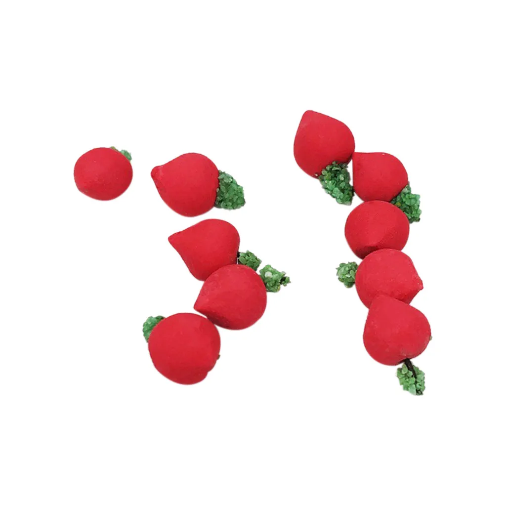 10 шт. искусственные Миниатюрные овощи фрукты игровой кукольный домик игрушка декоративное ремесло Kawaii DIY огурец аксессуары - Цвет: Carrot