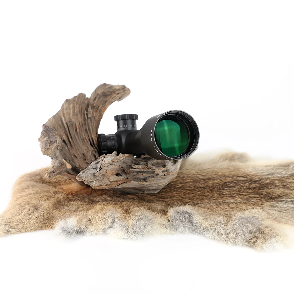 Focal de Vidro Caça Riflescope Primeiro Plano Mil Ponto Retículo Tático Óptica Vista Lateral Paralaxe Rifle Scope Bsa Tmd 4-14x44 Ffp 17 tático óptica vista lateral paralaxe rifle scope