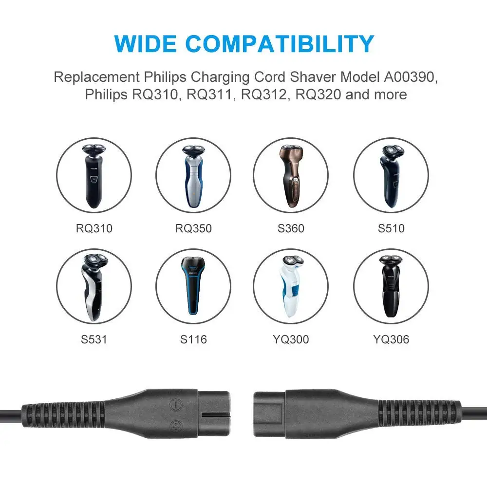Великобритания разъем A00390 зарядное устройство Шнур питания адаптер для Philips Norelco бритва XZ580 S531 S538 S511 S550 S551 QG3250 QG3340 A00390 зарядное устройство