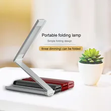 Newest DC5V Portable Folding Foldable LED Desk Lamps Reading Light Rechargeable Desk Light for Study Bedroom continuously 10h