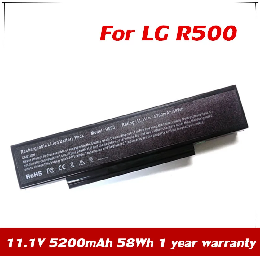 

7XINbox 11.1V 5200mAh 58Wh Replacement Laptop Battery For LG LB62119E R500 S510-X R500E R50 XNOTE RB500 Notebook