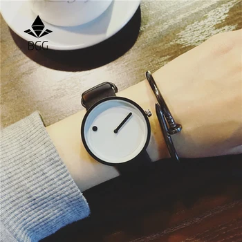 2019 Minimalist style creative wristwatches BGG black white new design Dot and Line simple stylish Innrech Market.com