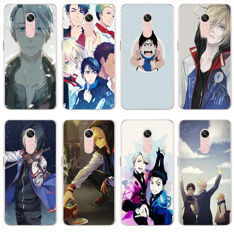 

Soft TPU Phone Case Silicon for Xiaomi Redmi Mi Note 2 3S 4X 4A 6 5 5S 5A 8 A1 Pro Plus Max Shell Anime Yuri on ice