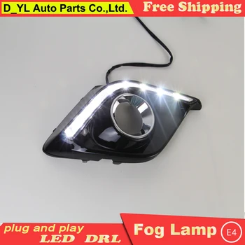 

Car styling For Mazda 3 Axela 2014 LED DRL For 3 Axela High brightness guide LED DRL led fog lamps daytime running lights