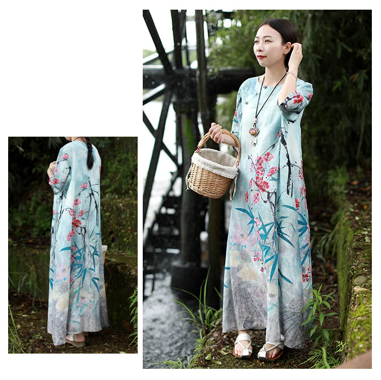 32303 long floral dress summer (13)