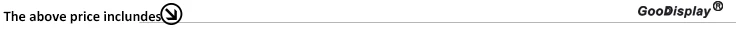 The above price inclundes