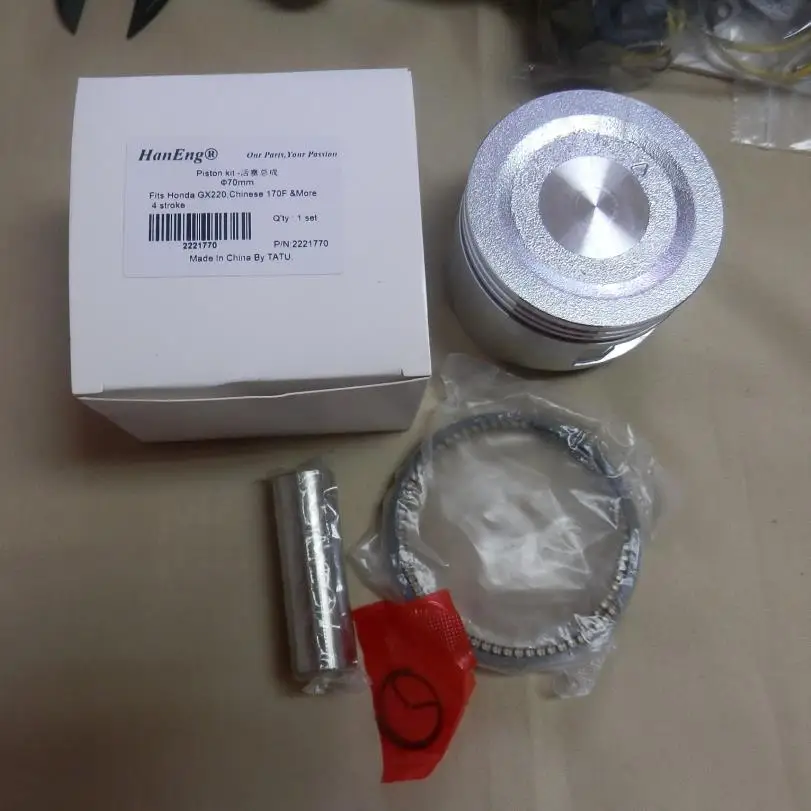 70MM PISTON KIT HONDA GX220 170F 1
