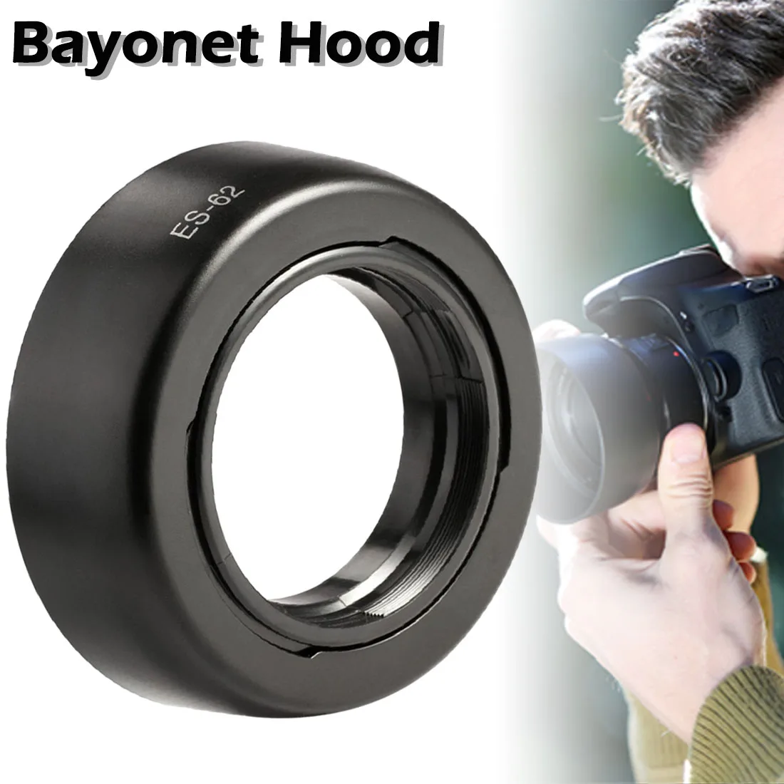 

Camera Accessories For Canon EOS EF 50mm f/1.8 II Lens 1pcs Professional ES 62 II ES-62 II Bayonet Reversible Lens Hood Black