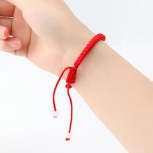 ФОТО 1pc lucky china red rope beads national style kabbalah string braided friendship adjustable bracelets