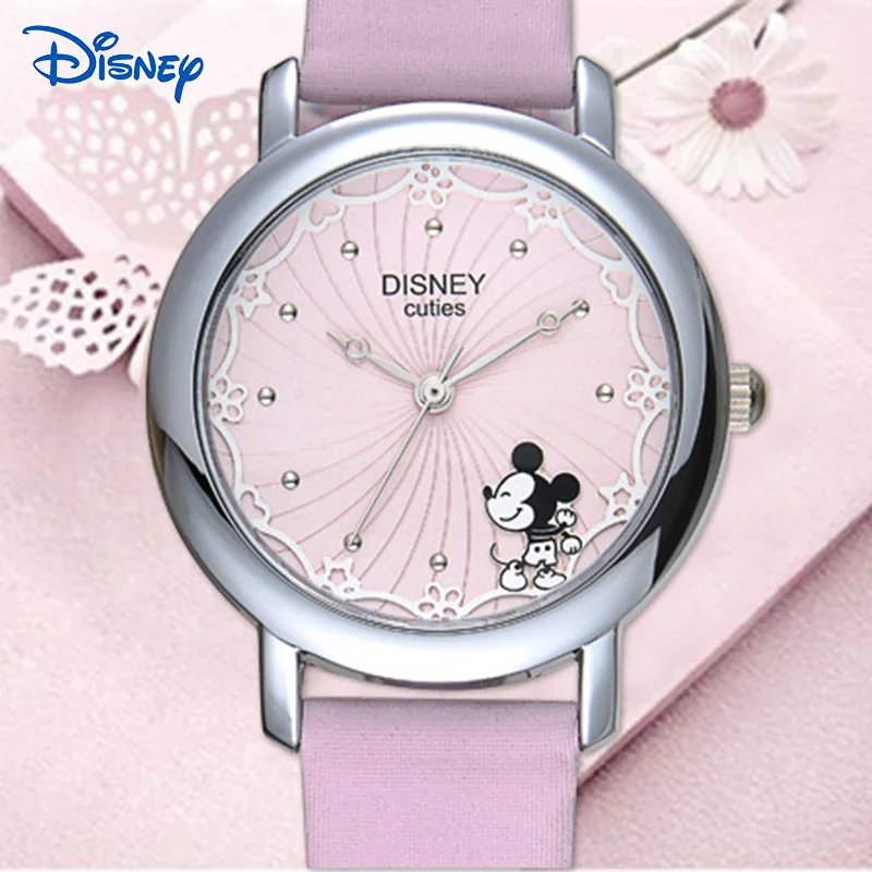 Disney 2016 Wristwatch Ladies Wrist Watch Women Brand Famous Clock Quartz Watch Girl cartoon Quartz watch