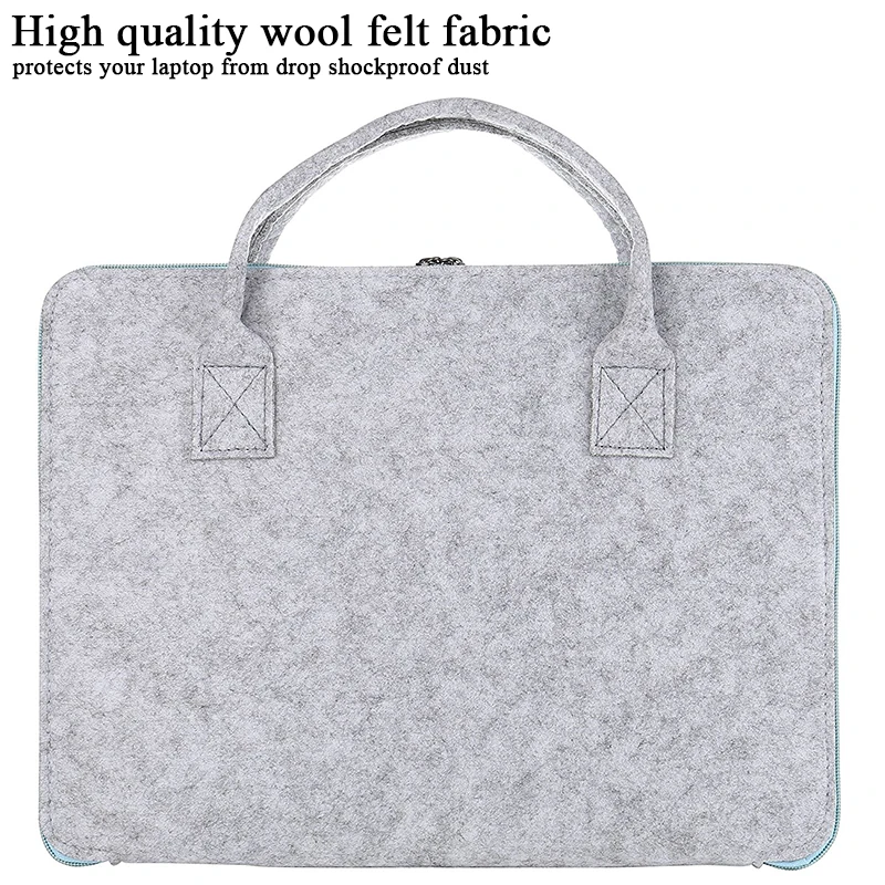 Wool Felt 11 13 15 inch Universal Notebook Computer Laptop Sleeve Bag Case for Macbook Air 11 13 Pro 15 Retina HandBag Men Women