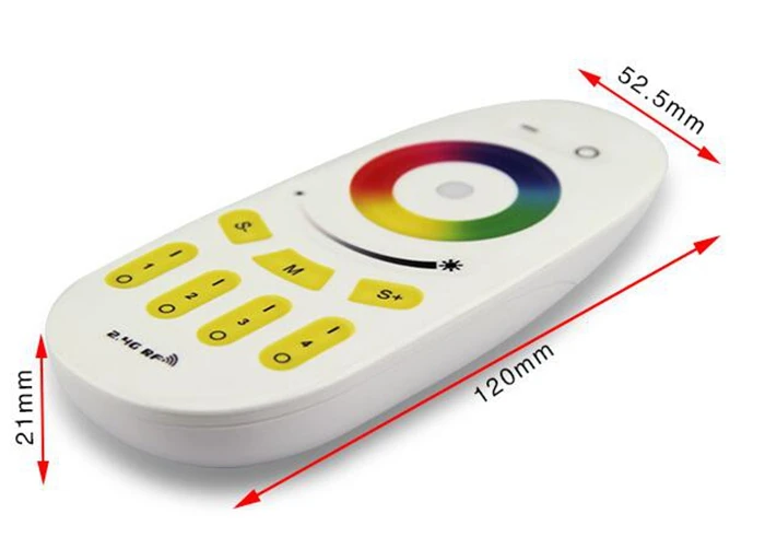 Mi светильник WiFi APP iBox+ RF сенсорный пульт дистанционного управления+ DC 12V 24V 2,4G беспроводной 4 зоны RGB контроллер для светодиодной ленты светильник/лампочка milight