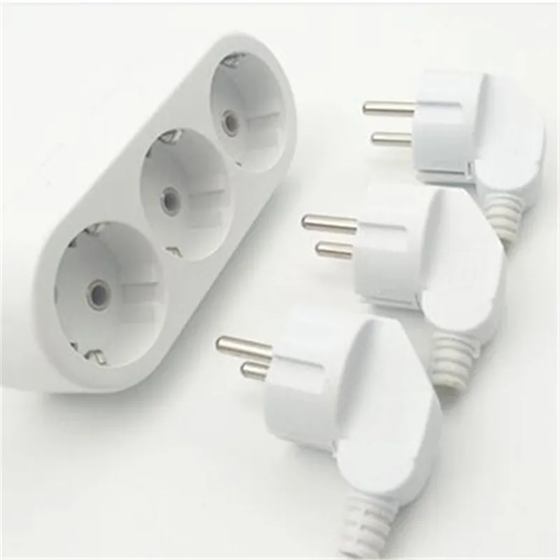 Type 2 round plug European standard three-hole socket eu one to three German French Korean DBS converter | Электроника