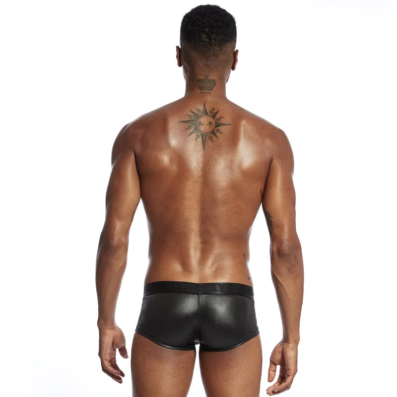 Мужское нижнее белье из искусственной кожи; боксеры; Cueca Masculina Calsones Homme; мужские трусы; Ropa Interior Hombre Calzoncillo Cueca; боксеры