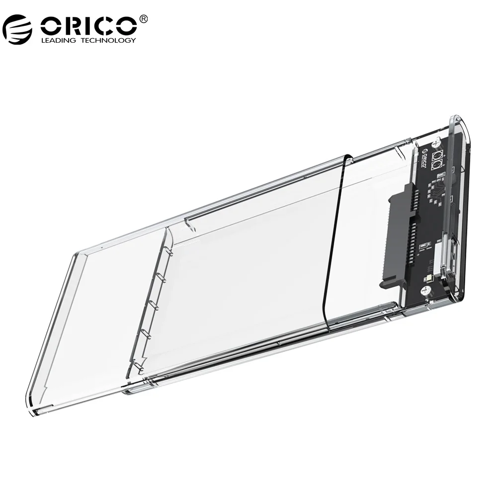 ORICO 2139U3 Transparent Hard Drive Enclosure 2.5 inch USB3.0 Support UASP protocol for 7-9.5 mm HDD/SDD | Компьютеры и офис