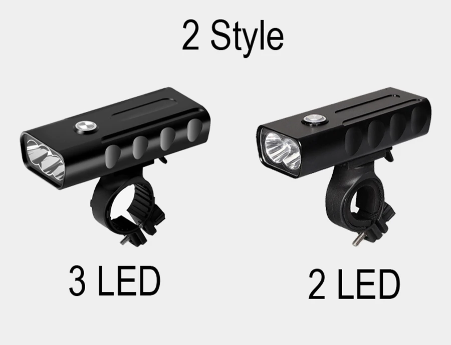 Cheap NEWBOLER 2400 Lumen 3 LED Bicycle Light 5200mah L2/T6 Flashlight USB Charge Lamp Bike Front Light Set 2 Holder Mount Accessories 5