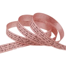 10 ярдов/партия) 3/8 ''(10 мм) телесная розовая корсажная лента с принтом цветная романтическая лента для украшения подарков