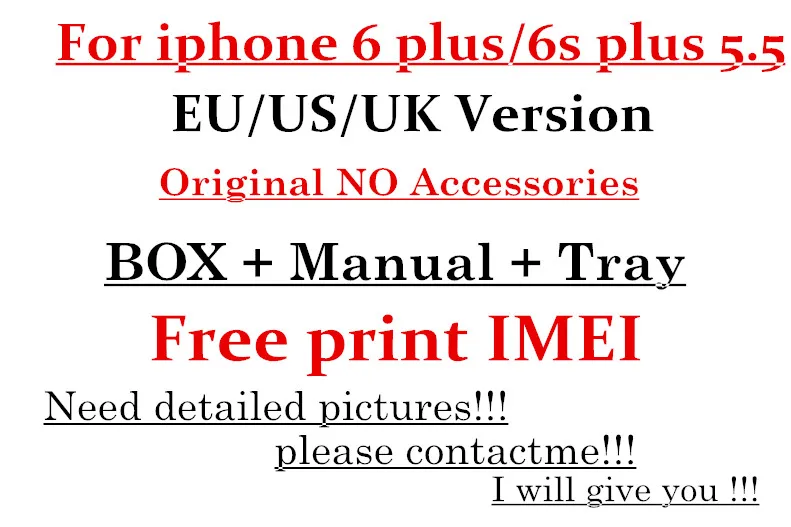 imágenes para 5 unids Alta Calidad EE. UU./EU/UK Cargador Versión En Caja de Embalaje de Papel Para el iphone 6 Plus/6 S Plus 5'5 Sin Accesorios imágenes para 5 unids Alta Calidad EE. UU./EU/UK Cargador Versión En Caja de Embalaje de Papel Para el iphone 6 Plus/6 S Plus 5'5 Sin Accesorios