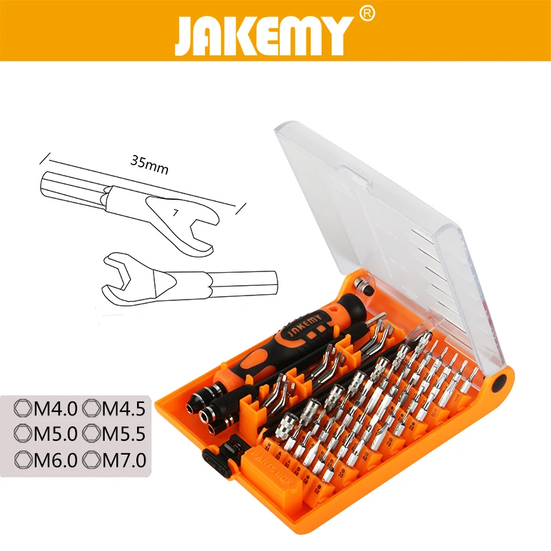 

JAKEMY 52 in 1 Screwdriver Repair Tools Kit for Phones PC Tornavida Set Mini Destornillador Tournevis Precision Cacciaviti