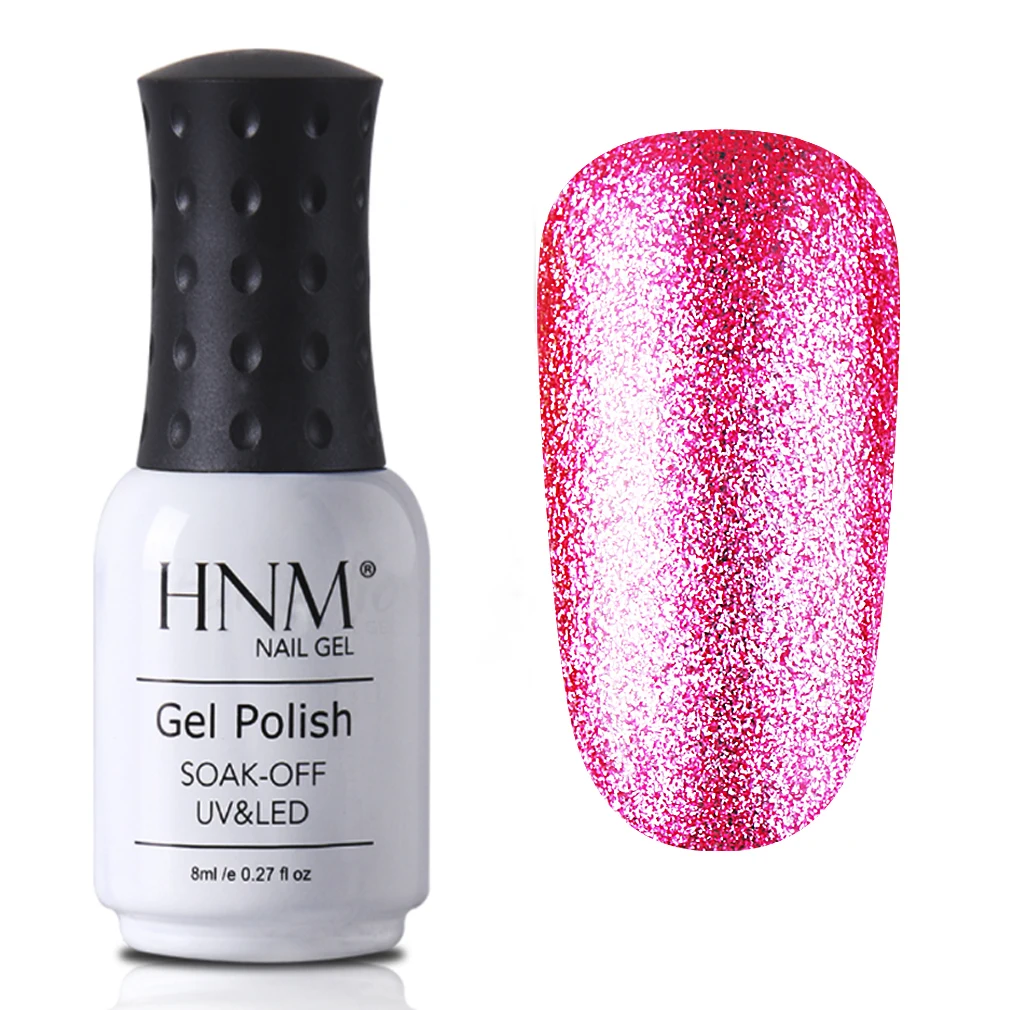 58032 HNM Bling UV светодиодный гель для ногтей 8 мл Блестящий Платиновый Гель-лак для ногтей впитывающийся полуперманентный долговечный Гель-лак - Цвет: 58032