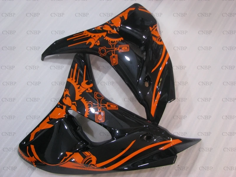Для Honda Cbr1000 RR 2006-2007 Обтекатели CBR 1000 RR 07 обтекатели CBR 1000 RR 2006 черный Grafitty мотоцикл обтекатель