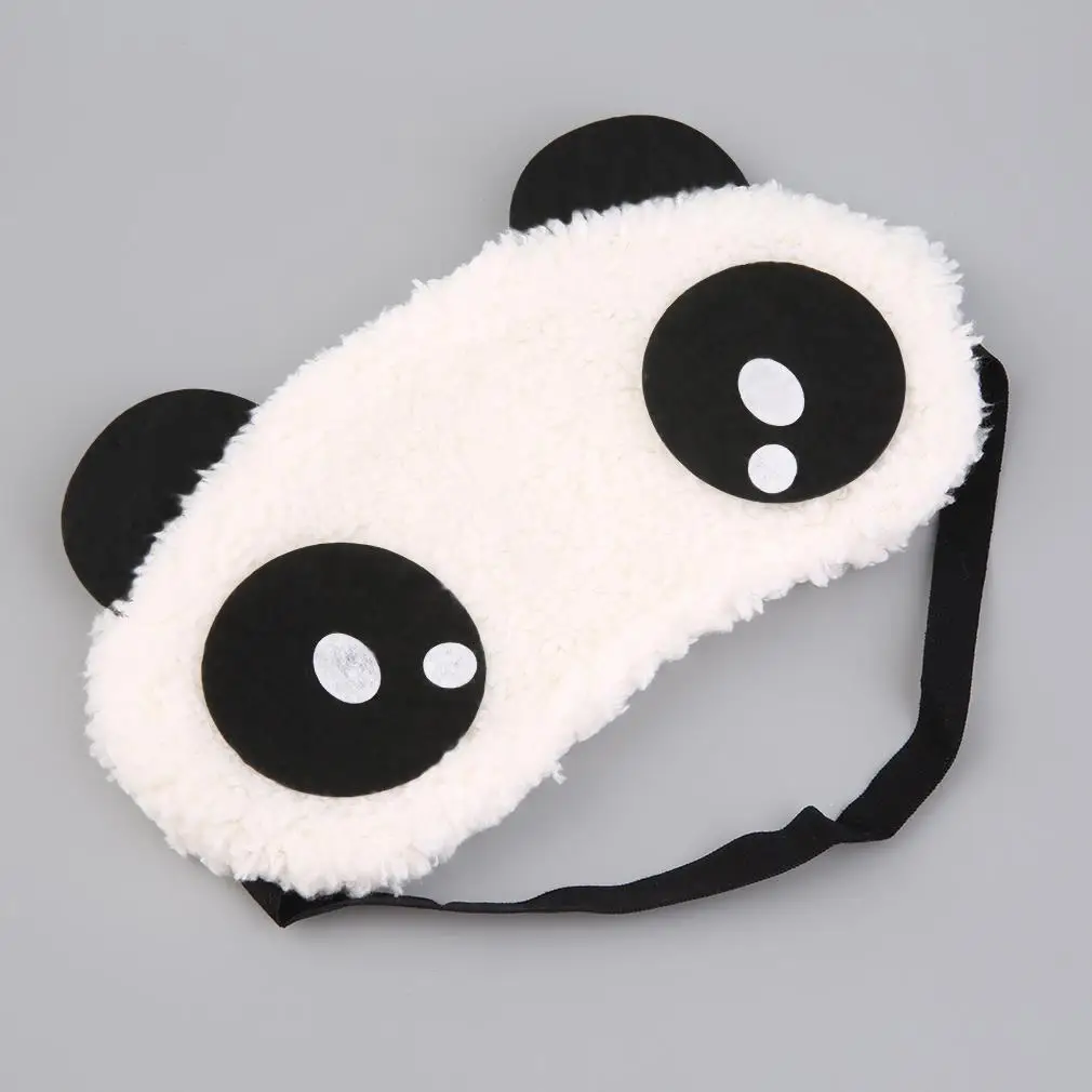 Маска для сна милый дизайн плюшевая панда маска для глаз для путешествий мягкие маски для глаз повязка на глаза переносная маска для снятия стресса