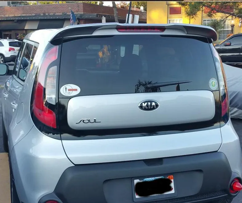 Новый дизайн спойлер для Kia Soul заднее крыло из АБС пластика грунтовой цвет задний