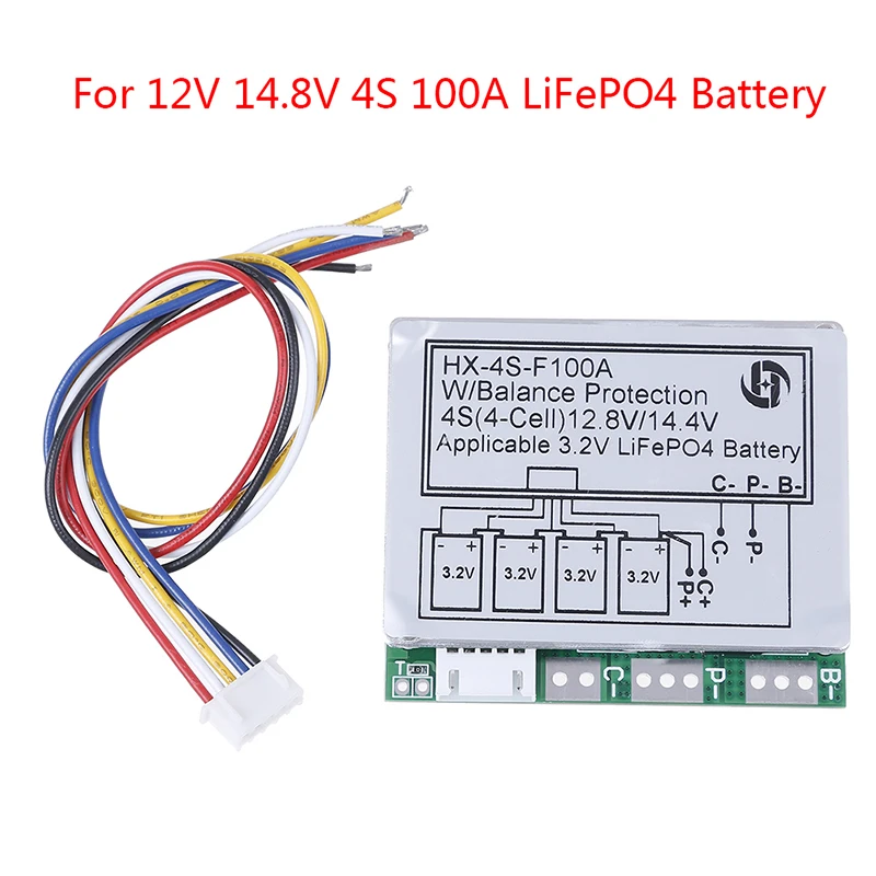 Флуоресцентная плата PCB для защиты аккумуляторных батарей 12 8 а 18650 в с балансом