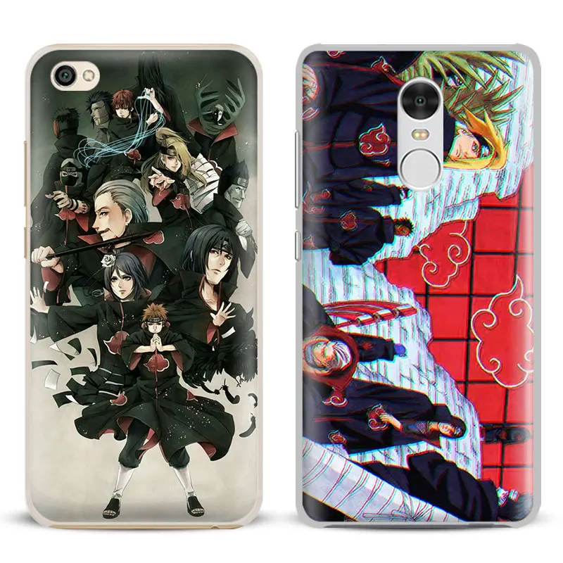 

Naruto Akatsuki Anime Coque Phone Case Shell Cover For Xiaomi Redmi Note 4 4X 5A 6 6A PRO Mi 8 5 5S PLUS Max A1 Note 2 3