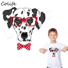 Симпатичные собаки термонаклейки наклейки персональный аксессуар Parches теплопередача DIY наклейки для женщин Мода A-Level аппликация