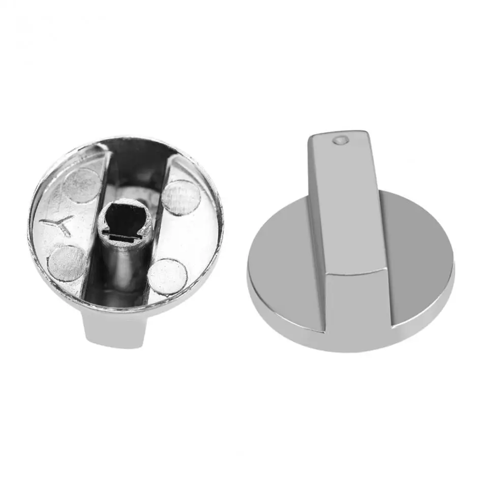 VBESTLIFE 2Pcs/Lot Universal Silver Metal Gas Cooker Oven Stove Knobs