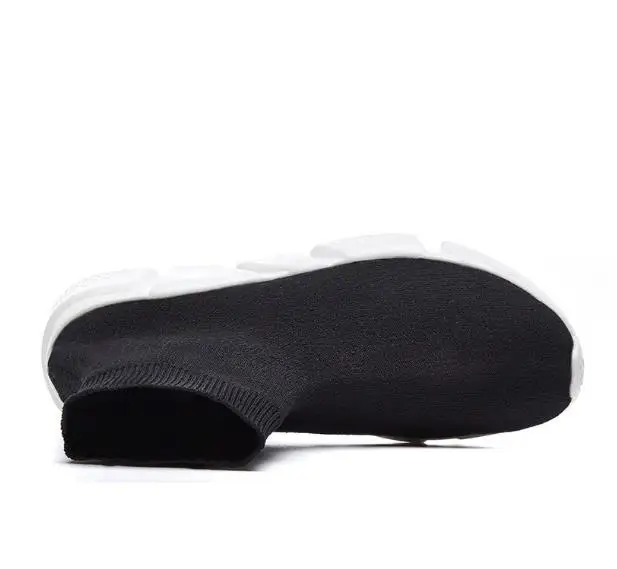 Women's knitted shoes socks women's shoes women's high top shoes Unisex breathable net women's sports shoes