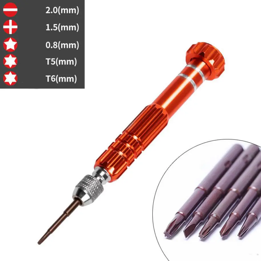 KINGBEIKE Professional Precision Screwdriver Set 5 in 1 Repair Open Tools Kit High Quality Watchmaker Tools For Men Women Watch