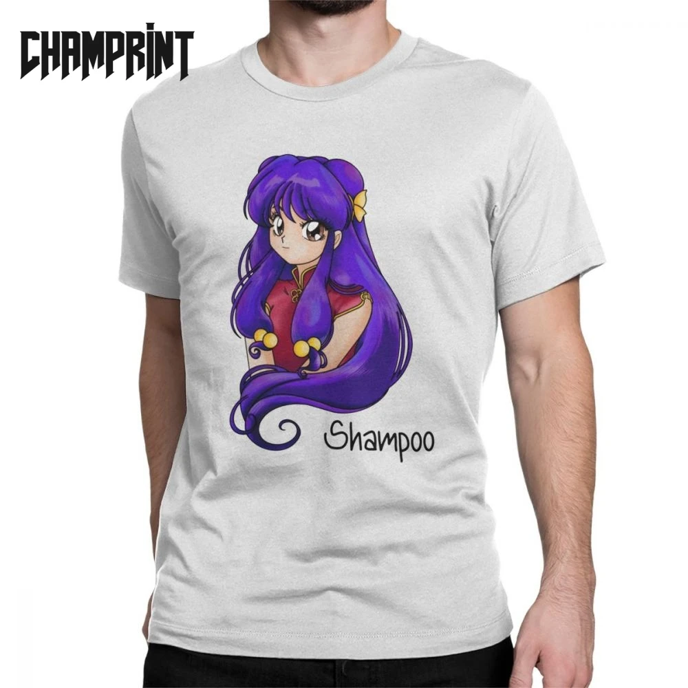 

Men Shampoo Ranma 12 T Shirt Anime Akane P Chan Ryoga Martial Cute Panda Pure Cotton Tops Short Sleeve Tees New Arrival T-Shirt