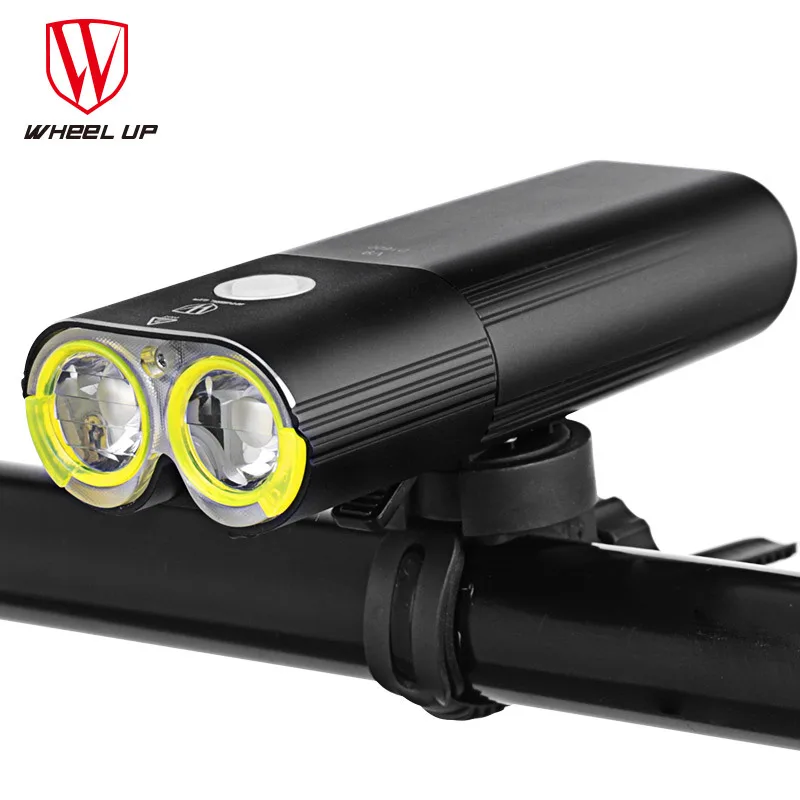 

WHEEL UP Bike Light Professional 1600 Lumens Bicycle Light Power Bank Waterproof USB Rechargeable Bike Flashlight Cycling Light
