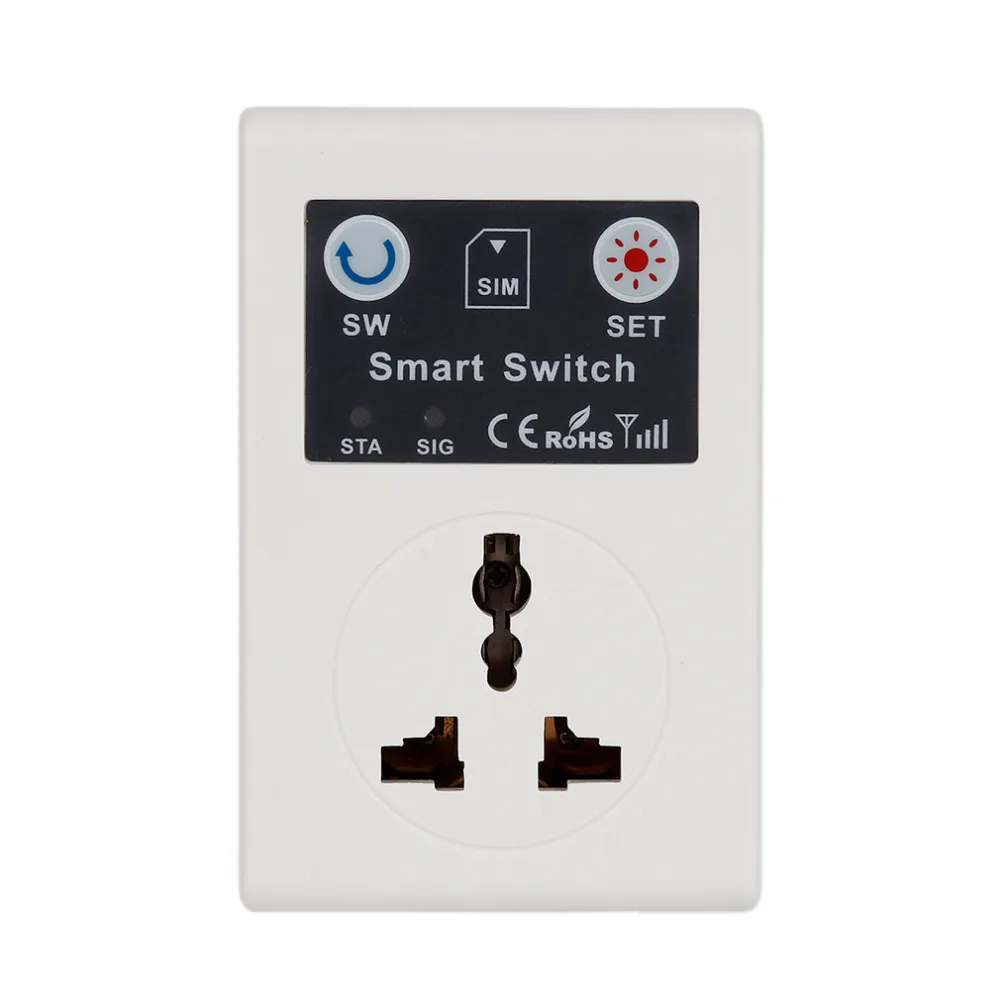 

Professional GSM switch 220V Phone RC Remote Wireless Control Smart Switch GSM Socket Power Plug for Home Household Appliance