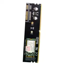 M.2 Ngff B/M-Key Sata Ssd к 22pin адаптер для жесткого диска Pcba с поддержкой разъема Ddr4 Black