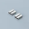 100% 925 Sterling Silver Rectangle Charm Beads Simple S925 Silver Geometry Spacer Beads DIY Jewelry Making Bracelets Accessories 3