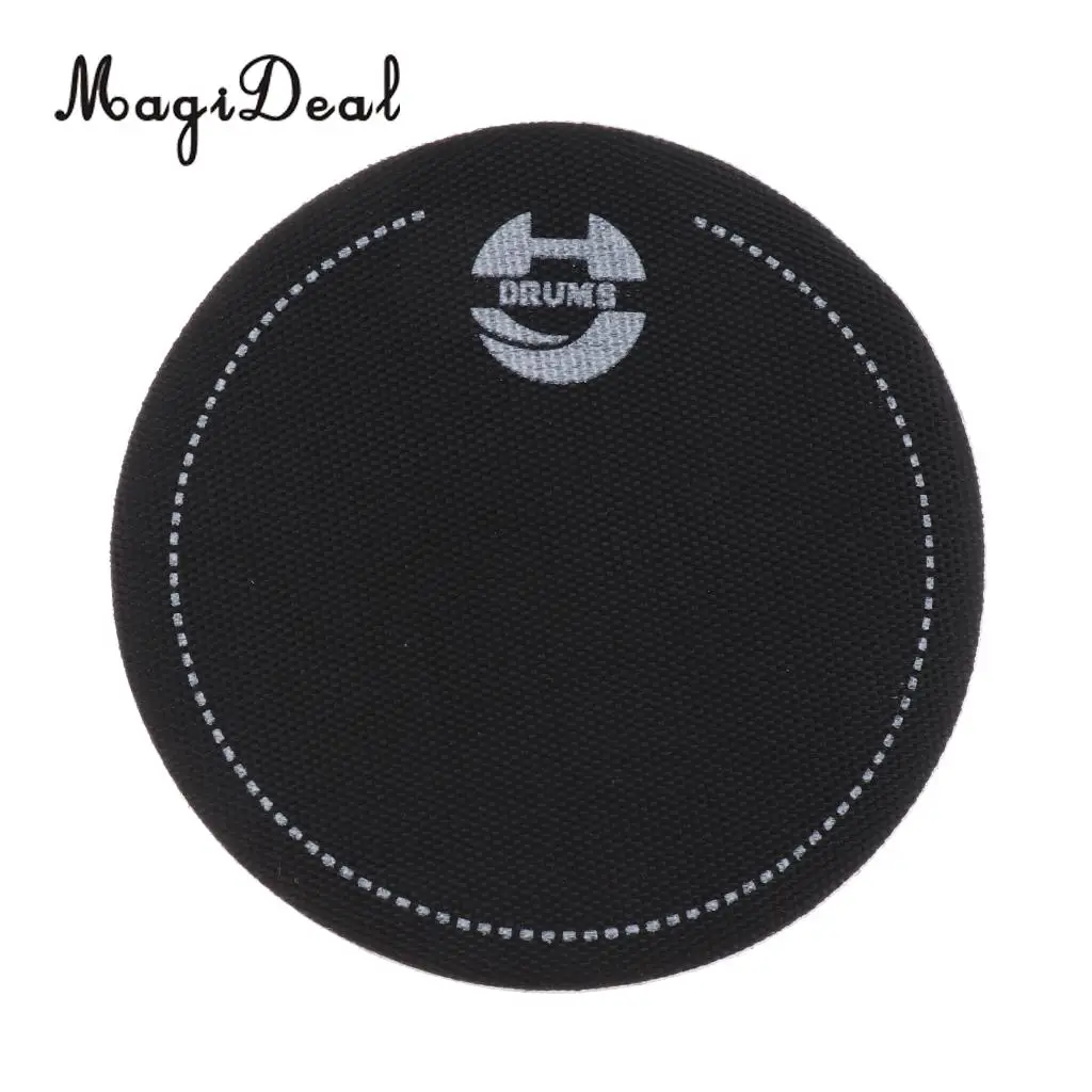 1Pcs PETG Single Step Bass Drum Patch Drumhead Protector For Percussion Musical Instrument Parts Accessories Black White