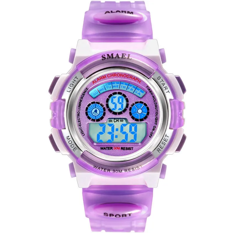 

Unisex Purple Quartz Wristwatch Digital Luxury Clock Men Women Sport Watches Back Light Fashion Drop Ship Hour Watch Hot Sale