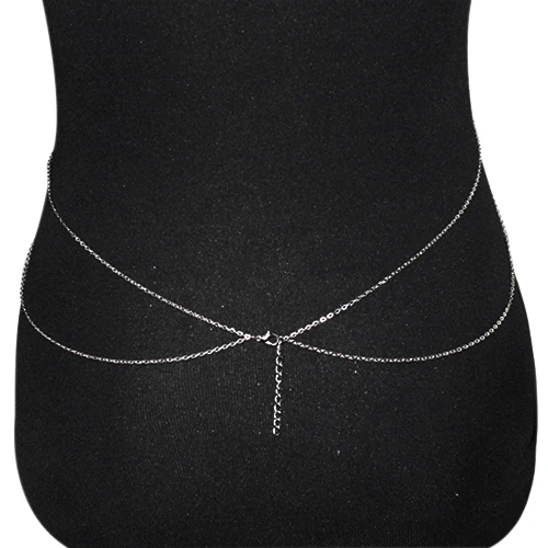 Body Chain Catena Per Addome Sexy - Cintura Bikini Donna In Metallo Dorato Con Pietre - Foto 10
